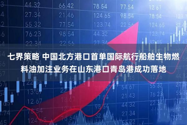 七界策略 中国北方港口首单国际航行船舶生物燃料油加注业务在山东港口青岛港成功落地